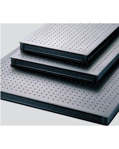 2000x1000mm Optical Breadboard, Steel Honeycomb Core, 50mm Thk, M6-on-25mm Thds