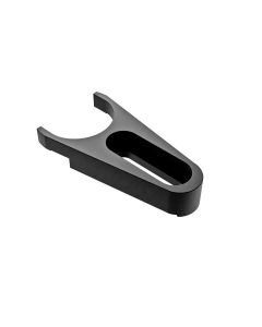 Pedestal Fork Clamp, Black-Anodized Aluminum, 22mm Slot, 1/4-20 Screw