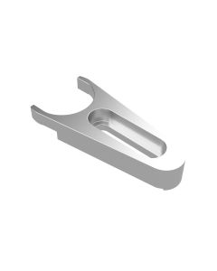 Pedestal Fork Clamp, Stainless Steel, 25.4mm Slot, 1/4-20 Screw