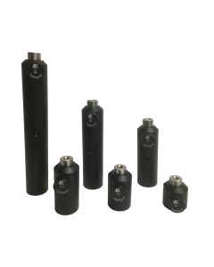 50mm Black-Anodized Aluminum Post Holder, 1/2-in posts, 1/4-20 Thd.