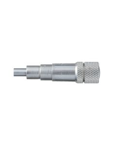 6.5mm Travel Vacuum Compatible Micrometer Head, Flat Carbide Tip, 6mm Shank Diameter