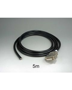 Cable with DB15 connector to Bare Wire Hard Shell 5m Length