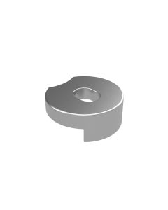 Pedestal Edge Clamp, Stainless Steel, 25mm Diameter, (Two Clamps Required), 1/4-20 Screw