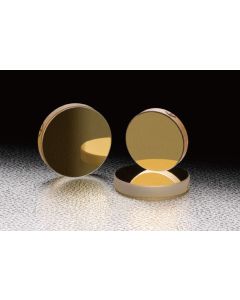 Gold Flat Mirror Single Silicon Crystal 30mm Diameter